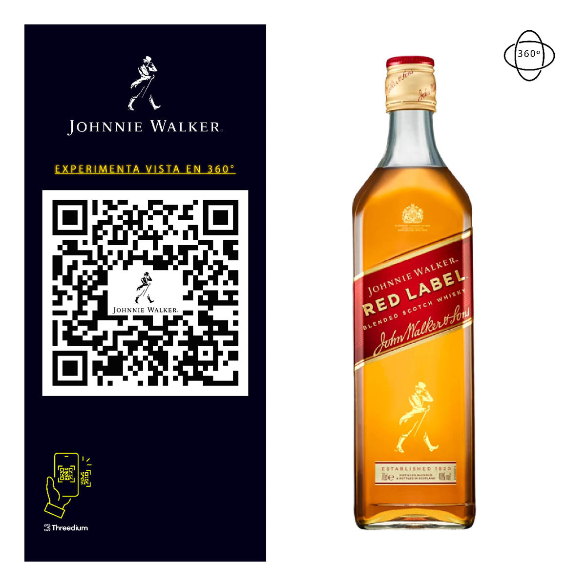 Whisky Johnnie Walker Red Label Blended Scotch 700 ml