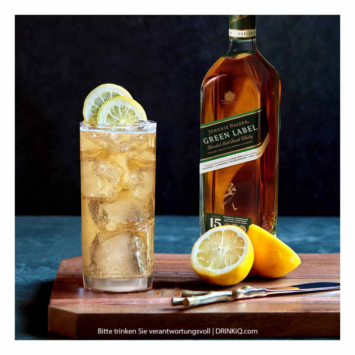 Whisky Johnnie Walker Green Label Blended Scotch 700 ml