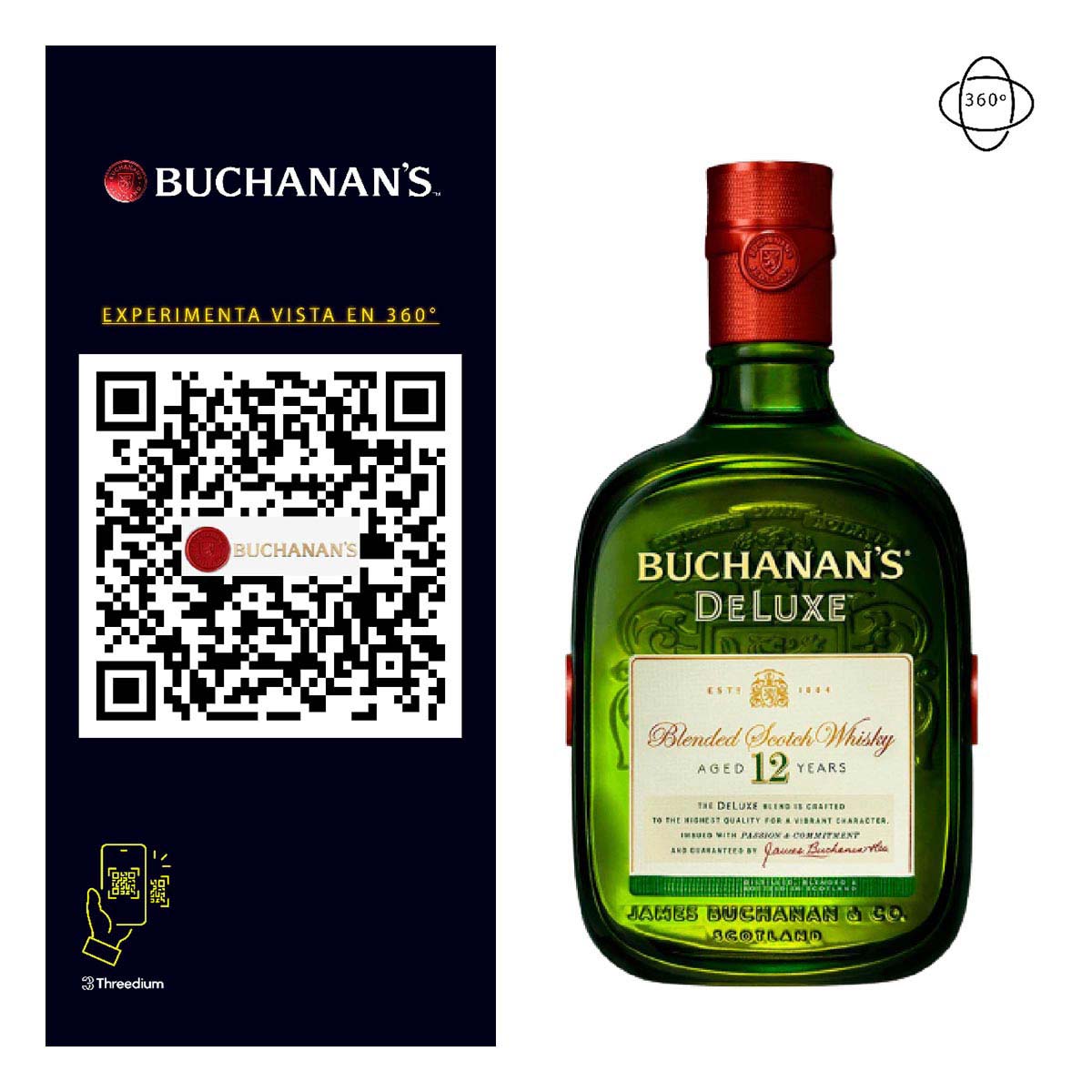 Whisky Buchanan's Deluxe 12 años Blended Scotch 1L