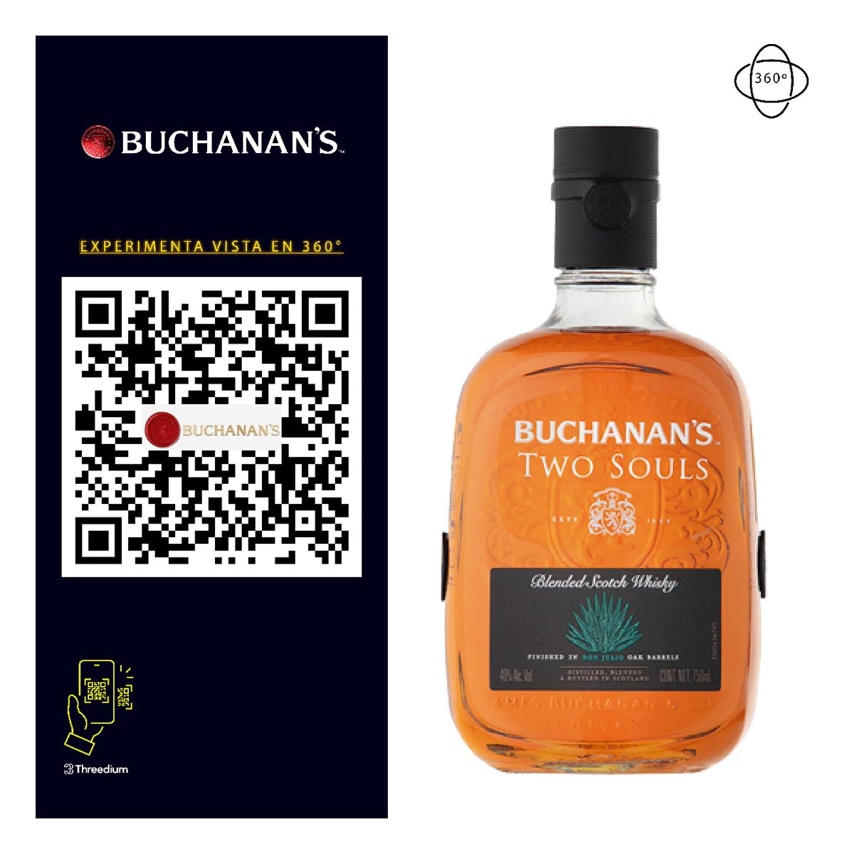 Whiskey Buchanans Two Souls 750ml