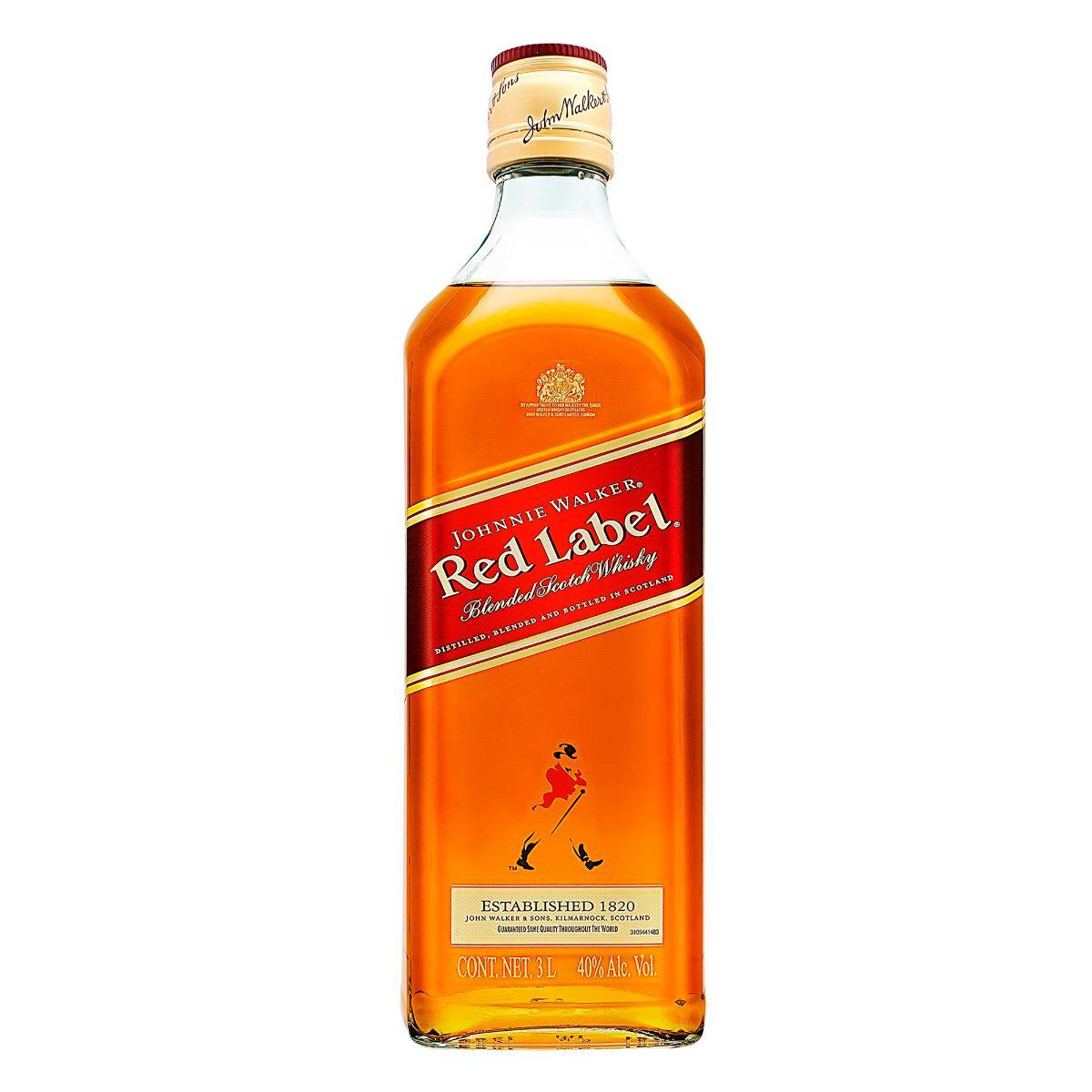 Whisky Johnnie Walker Etiqueta Roja 3L