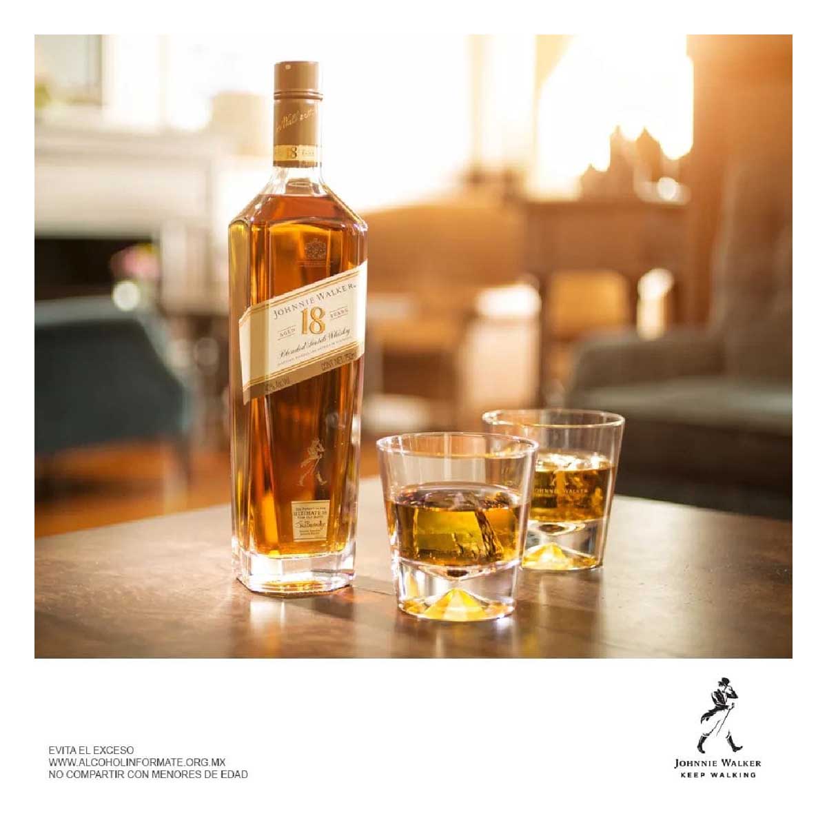 Whisky Johnnie Walker 18 Blend Scotch  750 ml
