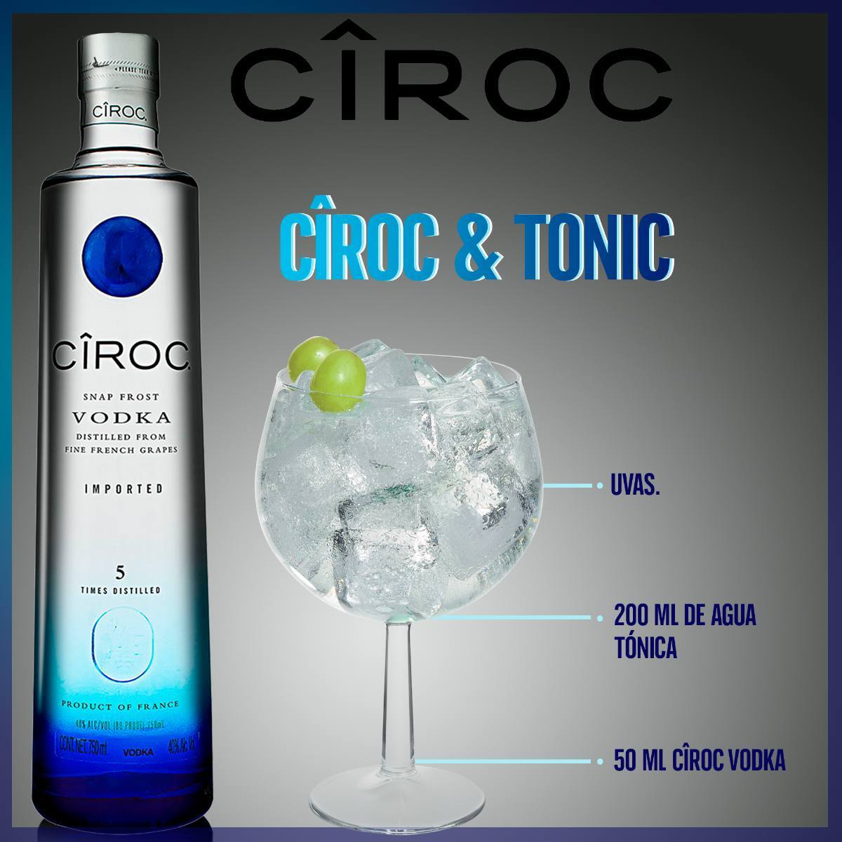 Vodka Ciroc Original 750 ml